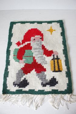 【クリスマス】北欧織物/フレミッシュ織/つづれ織り/ニッセ