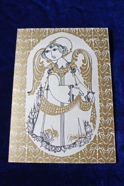 北欧ヴィンテージ/Bjorn Wiinblad（ヴョルン・ウィンブラッド）/ヴィンテージカード（天使の微笑み）/SOLDOUT