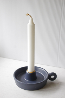 北欧ヴィンテージ/持ち手つきキャンドルホルダー/ネイビー