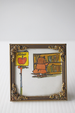 北欧ヴィンテージ/フォトフレーム(ガラスあり）/（7.5×7.5cm）/SOLD OUT