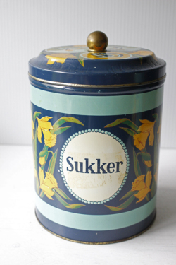 北欧ヴィンテージ/Irma（イヤマ）/ティン缶/Sukker（砂糖）