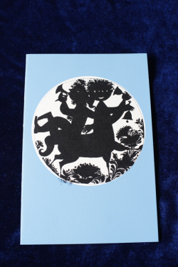 北欧ヴィンテージ/Bjorn Wiinblad（ヴョルン・ウィンブラッド）/ヴィンテージカード（影絵）