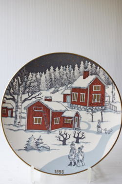 北欧ヴィンテージ/ARABIA（アラビア）/クリスマスプレート/1996年
