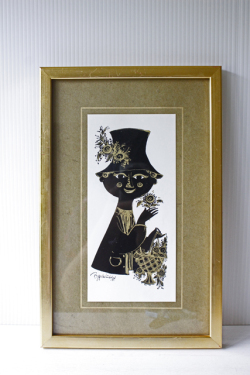 北欧ヴィンテージ/Bjorn Wiinblad（ヴョルン・ウィンブラッド/影絵/紳士/SOLD OUT