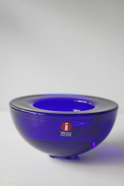 北欧ヴィンテージ/iittala（イッタラ）/Ballo/キャンドルホルダー/コバルトブルー/SOLDOUT