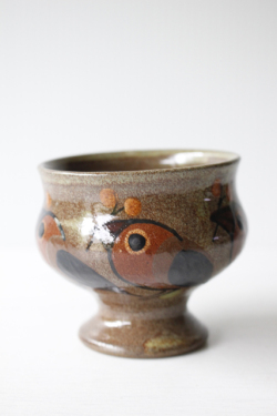 北欧ヴィンテージ/DYBDAHL/足つきカップ/小鳥/No.1/SOLD OUT