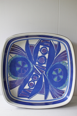 特大サイズ！北欧ヴィンテージ/Royal Copenhagen/テネラ/角皿（26×26cm）/SOLD OUT