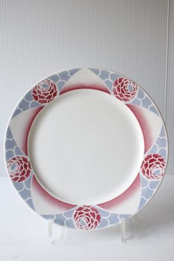 フランス製/SARREGUEMINES/ディナープレート/ステンシルのフラワー/SOLD OUT