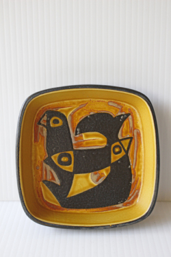 北欧ヴィンテージ/Royal Copenhagen/バッカ/角皿（11×11cm）/SOLD OUT