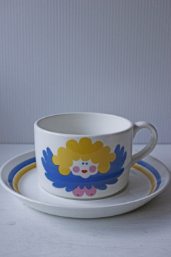 カップΦ10.5cm、高さ7cm、ソーサーΦ18.5cm/1