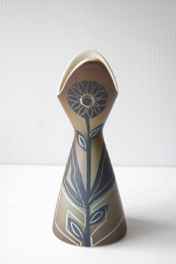 北欧ヴィンテージ/Soholm（スーホルム）/花瓶/フラワーモチーフ/No.1