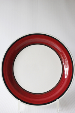 北欧ヴィンテージ/Rorstrand/CARMEN/デザートプレート/チェリーレッド/No.6