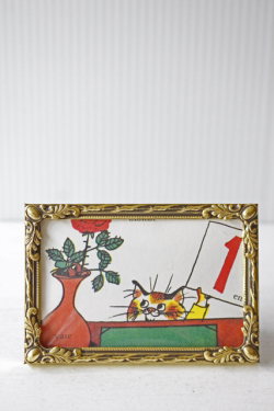 北欧ヴィンテージ/フォトフレーム(ガラスあり）/（9.5×6.5cm）/SOLD OUT