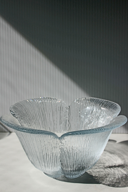 スウェーデン ヴィンテージ アンティーク ガラスボウル 特大 ヴィンテージ スウェーデン STENINGE SLOTT