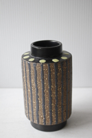 北欧ヴィンテージ/Upsala Ekeby/花瓶/ストライプ＆ドット模様/SOLD OUT