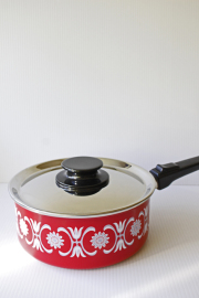 DANSK レア 赤 ホーロー ビンテージ 片手鍋 フライパン 北欧ビンテージ DANSK レア 赤 ホーロー ビンテージ 片手鍋 フライパン 北欧