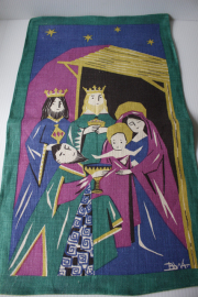 【クリスマス】北欧ヴィンテージ/壁掛け/キリストの洗礼