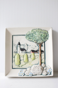 北欧ヴィンテージ/jie gantofta社/陶板の壁掛け/スウェーデンの田舎町/SOLD OUT