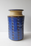 大サイズ！北欧ヴィンテージ/Soholm（スーホルム）/花瓶/ブラウン×ブルー/SOLD OUT