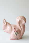 北欧ヴィンテージ/Rosa Ljung/陶器のオブジェ/ピンクのリス/SOLD OUT
