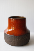 北欧ヴィンテージ/デンマーク製/LOVEMOSE社/花瓶/朱色/SOLD OUT