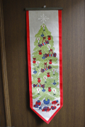 【クリスマス】北欧ヴィンテージ/壁掛け/ULLAS/クリスマスツリーとオーナメント/SOLD OUT