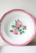 フランス製/SARREGUEMINES/スープボウル/ステンシルのバラ/SOLD OUT