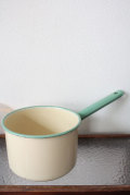 Kockums社/ホーロー片手鍋/クリーム×ペールグリーン/2L/SOLD OUT