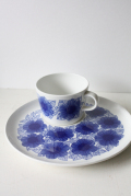 北欧ヴィンテージ/ARABIA/Malva/TVセット/ブルーのお花/SOLD OUT