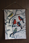 北欧の手仕事/スウェーデン製/ツヴィスト刺繍/ヴィンテージ壁掛け/SOLD OUT
