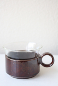 Knabstrup社/マグカップ/陶器カバー＆ガラスカップ/SOLD OUT