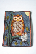 北欧ヴィンテージ/ツヴィスト刺繍/フクロウさん/SOLD OUT