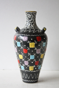イタリー製/ヴィンテージ花瓶/カラフルな模様/SOLD OUT