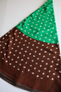 北欧ヴィンテージ/Finlayson/テーブルクロス/レトログリーン×ブラウンドット/SOLD OUT