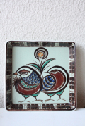 Alminia/Royal Copenhagen/「テネラ」シリーズ/角皿/鳥のカップル/SOLD OUT
