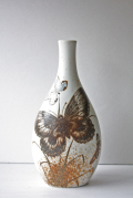 北欧ヴィンテージ/Royal Copenhagen（ロイヤルコペンハーゲン）/花瓶/蝶々と/SOLD OUT