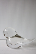スウェーデン製/ガラスのオブジェ/クリアカラーの小鳥/SOLD OUT