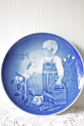 北欧ヴィンテージ/B&G/チルドレンズプレート/1987年/可愛い庭師/SOLD OUT