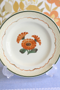 北欧ヴィンテージ/Royal Copenhagen（ロイヤルコペンハーゲン）Aluminia/ケーキプレート/レトロなお花/SOLD OUT