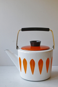 北欧ヴィンテージ/キャサリンホルム/ロータス/ホーローケトル/オレンジ