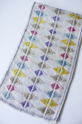 北欧ヴィンテージ/刺繍クロス/幾何学模様/SOLD OUT