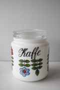 北欧ヴィンテージ/ミルクガラスのキャニスター/Kaffe/SOLD OUT