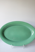北欧ヴィンテージ/Royal Copenhagen /オーバルプレート/Ursula/ウワスラ/グリーン（特大）/SOLD OUT