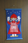 【クリスマス】北欧ヴィンテージ/ポストカード入れ壁掛け/Aase og Preben Jangaard/ニッセの女子