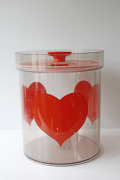 北欧ヴィンテージ/Erik Kold（エリック・コルド）プラスティックキャニスター/ハート/SOLD OUT