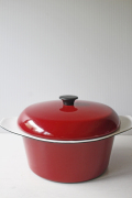 北欧ヴィンテージ/Kockums社（コクムス）/キャセロール/チェリーレッド