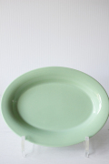 北欧ヴィンテージ/Royal Copenhagen /オーバルプレート/Ursula/ウワスラ/ライトグリーン（小）/SOLD OUT