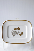 北欧ヴィンテージ/Royal Copenhagen/ミニスクエアプレート/お花と蝶々/SOLD OUT