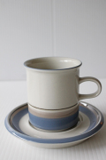 北欧ヴィンテージ/ARABIA/Uhtua/カップ&ソーサー/ブルーグレー/No.1/SOLD OUT