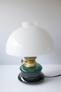 北欧照明/Holmegaard/ヴィンテージテーブルランプ/グリーン×ホワイト/SOLD OUT